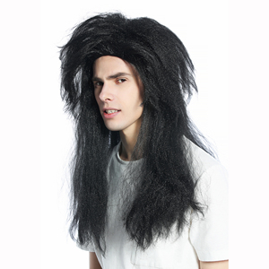 Peluca de <span class=keywords><strong>disfraz</strong></span> de Crazy Rocker de los años 90 para Carnaval y Celebración de <span class=keywords><strong>Halloween</strong></span> - Product Image 2
