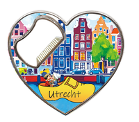 Aimant de réfrigérateur souvenir Pays-Bas Utrecht avec impression de logo personnalisé en résine et design paysager