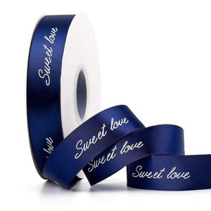 Ruban d'emballage cadeau coloré 100% polyester Ruban satiné double face imprimé - Product Image 6