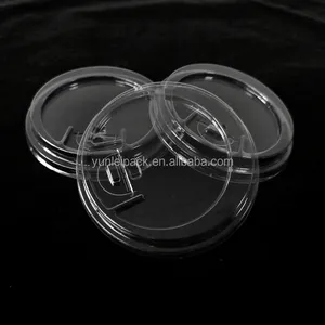8-24 oz tapa redonda de plástico desechable cubierta de embalaje transparente para taza de papel ensaladera tapa fábrica