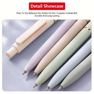 Juego de Bolígrafos de Gel Morandi de 7 Colores con Logotipo Personalizado al por Mayor, Bolígrafo de Tinta de Plástico de 0.5 mm para la Escuela - Product Image 4