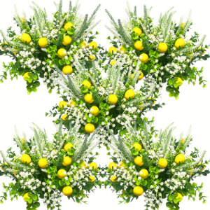 Ramo Artificial de Limón de Primavera y Aliento de Bebé de 30cm-100cm, Decoración para Exteriores e Interiores, para Balcón y Sala de Estar - Product Image 5
