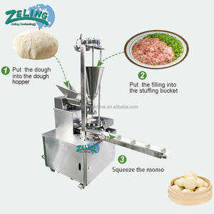 Máquina para Hacer Bollos al Vapor Automática <span class=keywords><strong>de</strong></span> Sobremesa ZELING, Máquina para Hacer Baozi, Momo, Siopao, <span class=keywords><strong>de</strong></span> Acero Inoxidable, Comercial, CE, Compacta - Product Image 4
