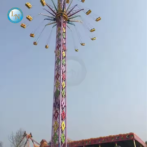 Vente directe d'usine en métal grande roue extérieure Thrill Flying Tower Ride pour les parcs d'aventure et les parcs de trampoline en acier - Product Image 4