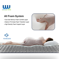 Union Win-Ensemble de chambre à coucher avec aspirateur simple, matelas à ressorts en mousse compressée de qualité naturelle