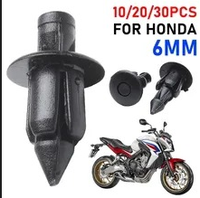 Nouveaux clips de fixation à rivets en nylon noir de 6 mm pour carénage de moto, panneau latéral, remplacement de la coque de carrosserie, sans outil