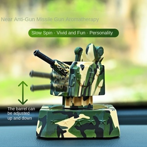 Diffuseur d'air de voiture de style fusil à missiles rotatif 2025, design élégant, qualité ABS, parfum liquide, décoration du tableau de bord - Product Image 2