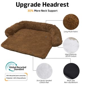 Tapis longs en peluche pour chiens/chats, tapis pour <span class=keywords><strong>chien</strong></span> lavable en peluche à poils longs pour animaux de compagnie - Product Image 2