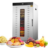 20 Lagen Roestvrijstalen Behuizing Commerciële Kruidendroger Fruitdroger Machine Dehydrator