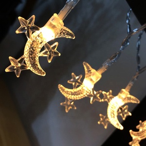 Guirnalda de Luces <span class=keywords><strong>LED</strong></span> de Hadas con Estrellas y Copos de Nieve para Interiores, Decoraciones de Eid para el Hogar, Adornos de Iluminación Navideña - Product Image 6