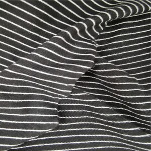Hilo teñido algodón elastano Terry algodón raya tela para ropa deportiva estiramiento algodón bucle raya francés Terry tela - Product Image 3