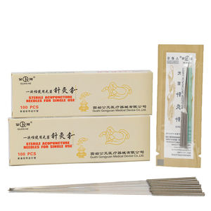 Agulhas de Acupuntura Descartáveis com Cabo de Molas para Terapia de Acupuntura TCM - Product Image 1