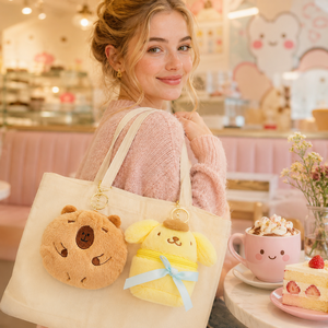 Monedero de Peluche Kawaii, Bolsa Pequeña para Guardar Objetos, Llavero, Mini Bolsa Colgante, Adorno, Regalo - Product Image 3