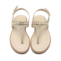 Sandales tongs plates pour femmes grandes tailles Y 36-42, style féminin, bout rond, nouvelle collection.