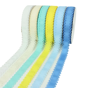 Cinta de hilo de encaje de Color sólido ahuecada con accesorios de lazo hechos a mano DIY cinta de correas - Product Image 1