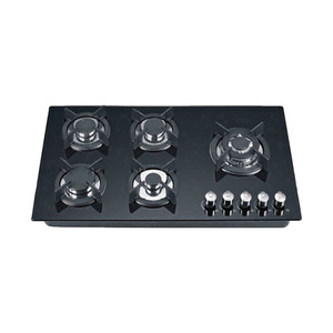 Luxury 5-Burner Gas Stove Manufacturer's Easy-Cleaning Electric Hob for <b>Cooker</b> Outdoor RV Kitchen Appliance - Product Image 1