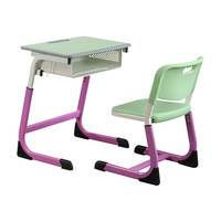 Bureau et chaise d'étudiant de lycée de haute qualité, Table d'étude d'étudiant unique à vendre