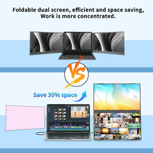 Ordinateur <span class=keywords><strong>portable</strong></span> de jeu <span class=keywords><strong>portable</strong></span> Full HD LED IPS 14/15,6/16/18,5 pouces 2026, nouveau, avec support extensible, poste de travail mobile, moniteur double écran - Product Image 3