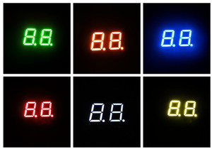 Afficheur LED SMD à 7 segments de 0,39 pouce, blanc, double chiffre, 2 chiffres, produit - Product Image 3