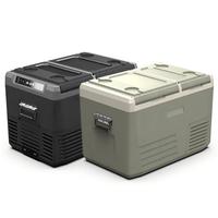Réfrigérateur de voiture portable 45L à double porte, compresseur 12V 24V DC, mini-réfrigérateur-congélateur pour camion, camping-car, caravane, camping, extérieur