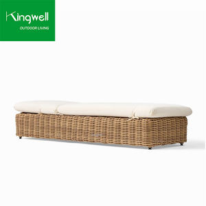 Muebles de mimbre para jardín, tumbona de ratán, Patio exterior, aluminio, junto <span class=keywords><strong>a</strong></span> la piscina, impermeable, ajustable, tumbona, tumbona - Product Image 3