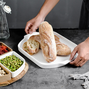 Plateau de noix en céramique en <span class=keywords><strong>bois</strong></span> d'acacia de haute qualité quatre compartiments Mini assiettes de service pour l'usine de bonbons en gros écologique - Product Image 3