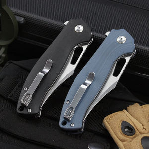 14C28N XR50R ใบมีดสีเงิน60HRC สำหรับล่าสัตว์มีดแบบพกพาที่เหมาะสมจับคาร์บอนไฟเบอร์มีดล้างหินฟลิปเปอร์พับได้ - Product Image 6