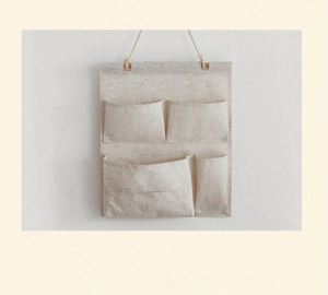 ที่เก็บของติดผนังผ้าแบบทันสมัยพร้อมช่องใส่ของและตะขอสำหรับใช้ในบ้าน - Product Image 6