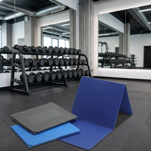 Tapete de Ejercicio Plegable de Espuma EVA de Excelente Calidad con Logotipo Personalizado en Relieve para Pilates, Ligero - Product Image 1