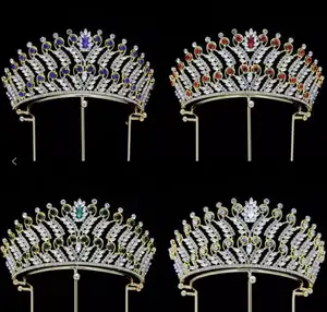 Coroa De Strass Tiaras De Cabelo E Coroas De Strass Exibição De Casamento Conjuntos De Jóias De Noiva