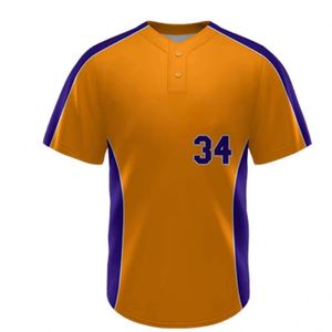 Vêtements de sport sublimés pour hommes et femmes en gros, maillots de baseball à boutons - Product Image 3