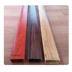 Personalizzato personalizzato grano di legno di alta qualità in fibra di vetro Pultruded FRP tubo - Product Image 2