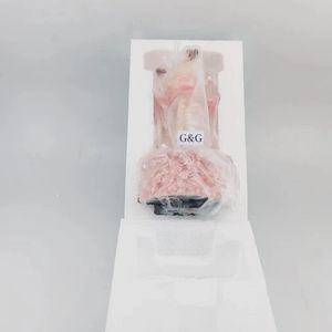 Nouveau cadeau de vacances créatif Rose Pink Ballet Girl Three Sisters Boîte à musique rotative en résine - Product Image 4