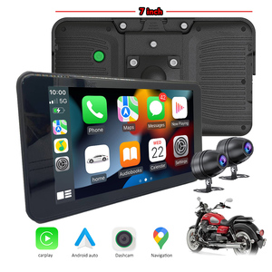 Navigateur GPS sans fil Carplay pour moto, écran 7 pouces, double objectif, avec Wifi, BT, enregistreur de conduite, étanche, Carplay Karadar MT7001 - Product Image 5