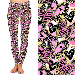Colorful Printed Heart <strong>Shape</strong> <strong>Leggings</strong> Line Circle Bright Color Girls <strong>Leggings</strong> for Yoga Gym Sport Fitness Wear High Waist - Product Image 2