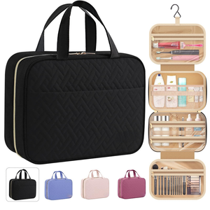 Neceser de Viaje con Gancho, Bolsa de Maquillaje Espaciosa, Elegante Set de Artículos de Aseo - Product Image 4