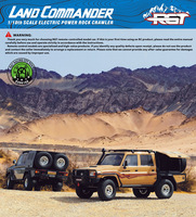 Nouveauté RGT EX86160 LC79 LAND COMMANDER 4WD 1/10 RC Crawler Car Electric RC Trucks Cars Off-Road Trucks Modèle de véhicule Jouets