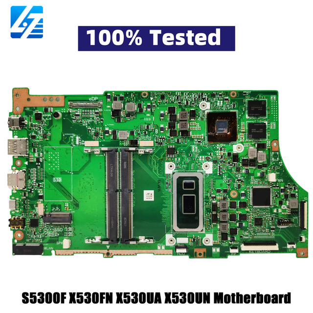 X530FN Laptop Motherboard for ASUS VivoBook X530F S5300F K530F S530F X530FN X530UA X530UN Notebook Mainboard With I3 I5 I7 CPU