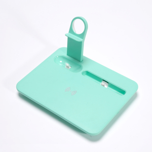 Soporte de cargador inalámbrico de 15W Dispositivo de cargador inalámbrico 4 en 1 para teléfono móvil Cargador de 3W para almohadilla de carga de <span class=keywords><strong>Airpods</strong></span> - Product Image 6
