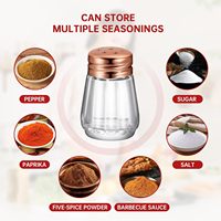 Mini salière et poivrière en verre de 10ml avec couvercle en métal 0.3oz petits mini salières et poivrières 10ml petits contenants à épices en verre