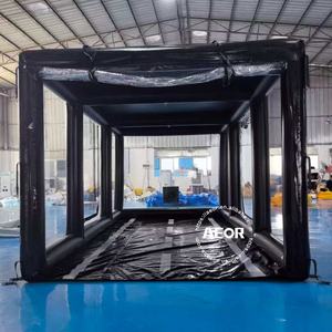 Portable personnalisé Protection contre la poussière Transparent clair Pvc Couverture de voiture gonflable Garage abri stockage tente à bulles - Product Image 5