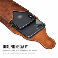 Sac à bandoulière pour téléphone en cuir PU, fermeture magnétique, étui vintage pour téléphone, pochette compatible iPhone, étui universel pour téléphone portable