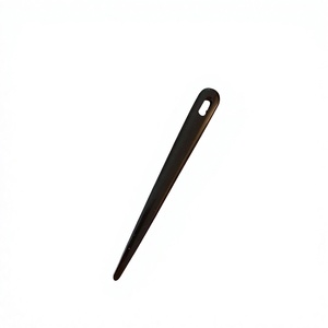 Handmade Buffalo Horn Weaving Needle with Carved Embroidery Design Traditional Indian Craft Tool for Natural Crafts - Product Image 1