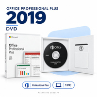 오피스 2019 프로페셔널 플러스 인터넷 글로벌 온라인 정품 인증 DVD 리테일 박스 평생 라이선스 키 운영 체제