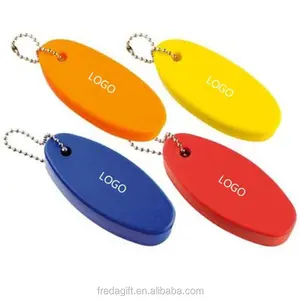 Custom made pu foam floatable Key chain oval bọt pu keychain - Product Image 1