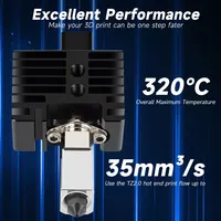 Untuk Upgrade Hotend Bambu Lab Versi 2.0 Bambulab Bi Metal Cocok untuk Bamboo Bambulabs X1 X1C P1P P1S Hot End P1P Thermistor