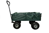 Chariot de transport industriel à quatre roues, capacité de charge de 150 kg, plus petit chariot de jardin avec poches en tissu nylon, provenant d'une usine OEM