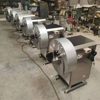 Machine à trancher le gingembre motorisée à grande vitesse, en acier inoxydable, pour usage commercial, coupe verticale de pommes de terre et de fruits, coupe-chips