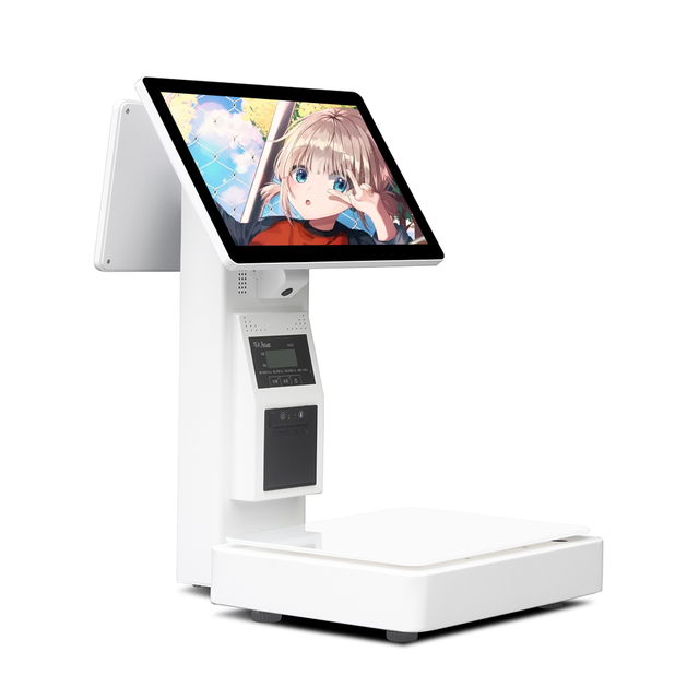New Design POS Scale Built in Barcode Scanner Label Printer Scale with POS Terminal Weighing Machine Food Store
