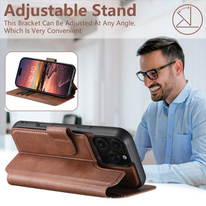 Étui détachable 2 <span class=keywords><strong>en</strong></span> 1 <span class=keywords><strong>en</strong></span> <span class=keywords><strong>cuir</strong></span> PU <span class=keywords><strong>pour</strong></span> <span class=keywords><strong>iPhone</strong></span> 16E 15 <span class=keywords><strong>Pro</strong></span> <span class=keywords><strong>Max</strong></span> 14 Plus 13 <span class=keywords><strong>avec</strong></span> étui <span class=keywords><strong>pour</strong></span> carte de crédit charge sans fil - Product Image 5